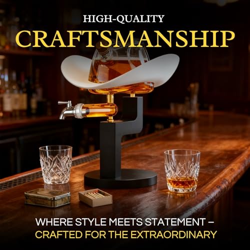 Western Cowboy Hat Decanter