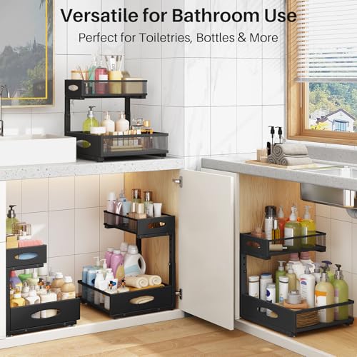 Under Sink Organizer (Black / 1-Pack)