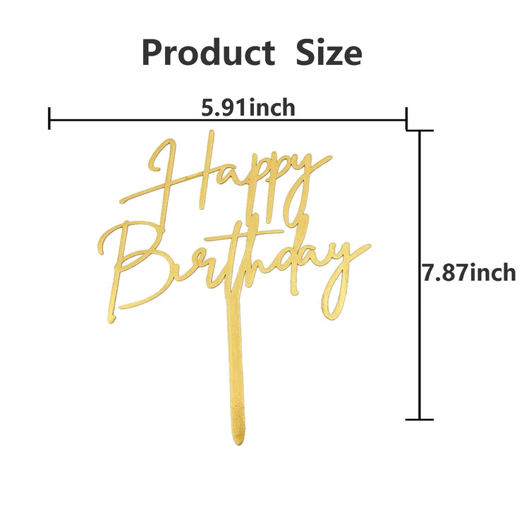 Happy Birthday Cake Topper