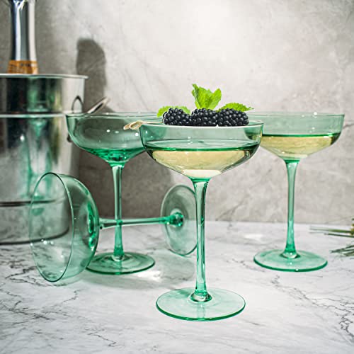 Green Colored Martini