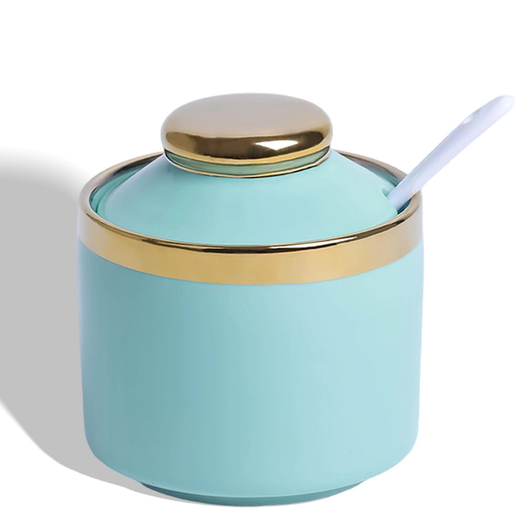 8 oz Sugar Bowl with Lid and Spoon