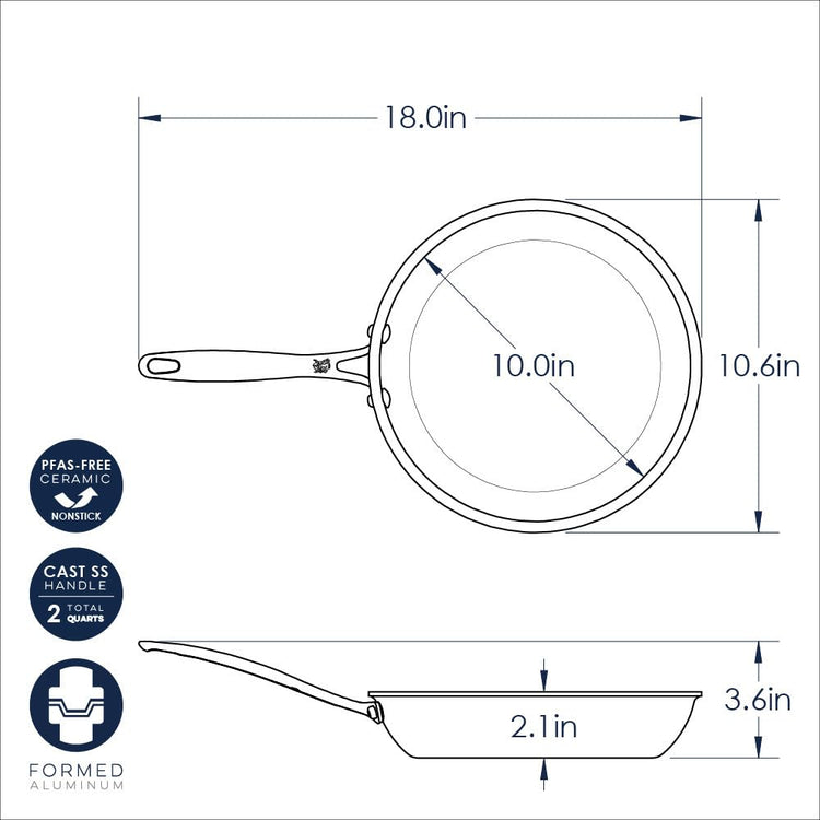 Basalt Aluminum Saute Skillet