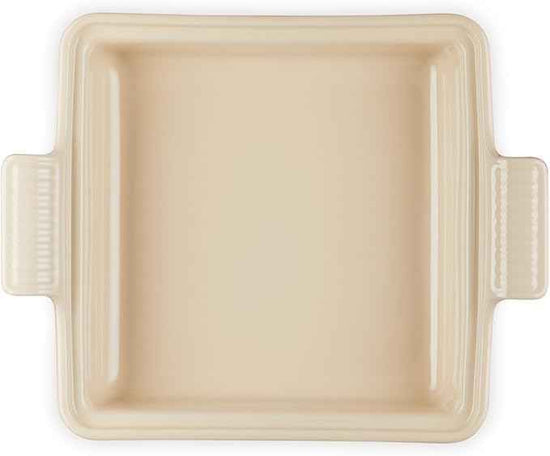 Le Creuset Stoneware Heritage Shallow Square Casserole, 2qt. (9”), Cerise