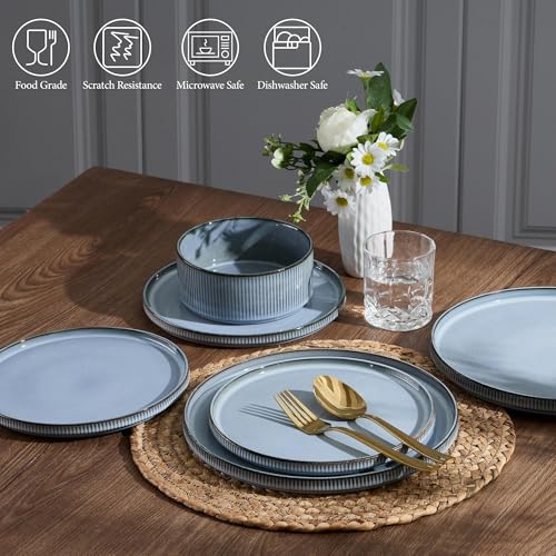 12 Piece Plates and Bowls Sets
