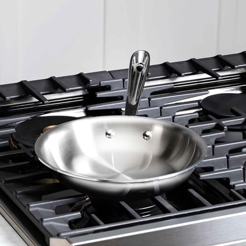 D3® Stainless Steel 10 inch Frying Pan Covered
