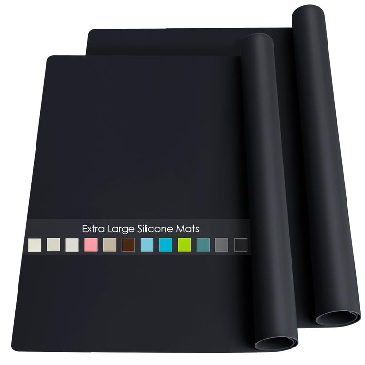 2 Pack Extra Large Silicone Mats for Baking Crafts (2 Count)
