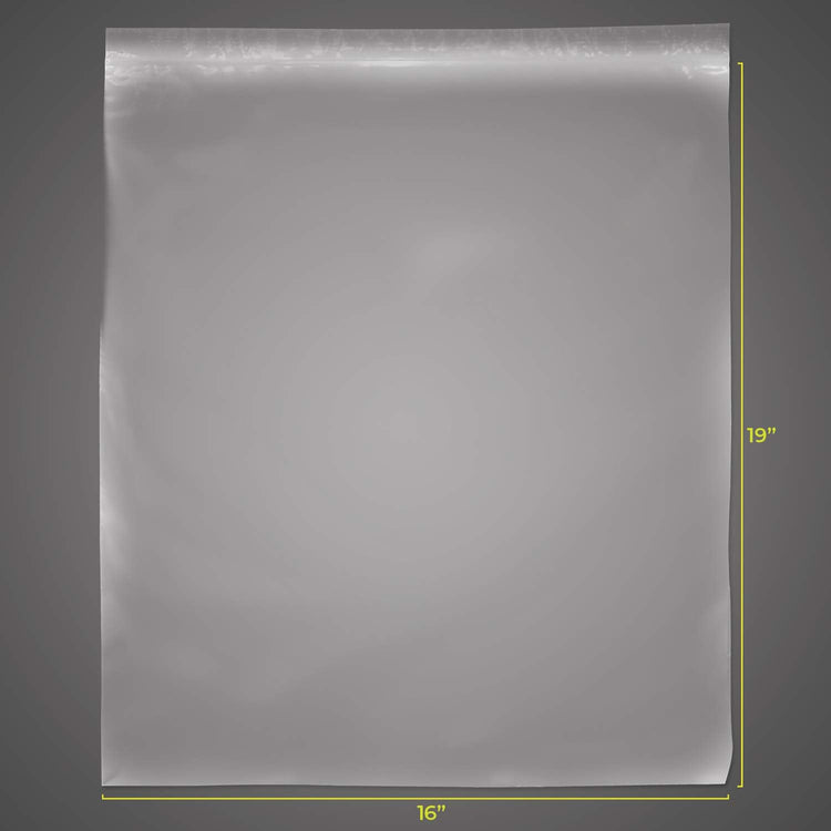 SNL Quality Zipper Lock Extra Large Jumbo Reclosable Clear Disposable Plastic Bags, Strong | 16" X 19" - 2 MIL - 100 Bags