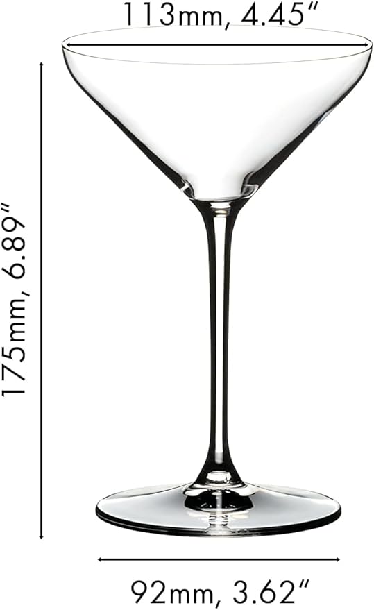 Riedel Extreme Martini Glass, Set of 2, Dishwasher Safe (4441/17)