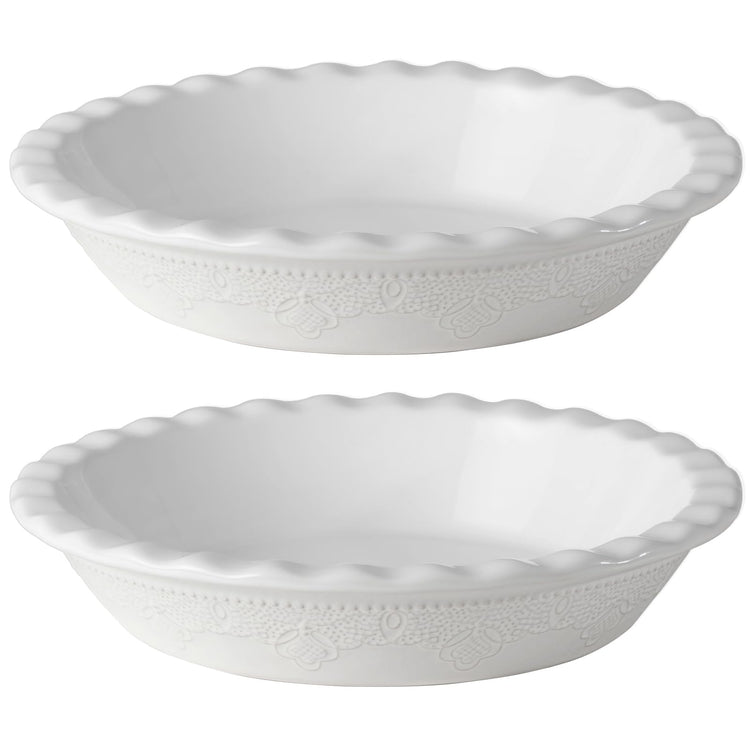 Pie Pan 9 Inch Ceramic Pie Dish (2 Count)