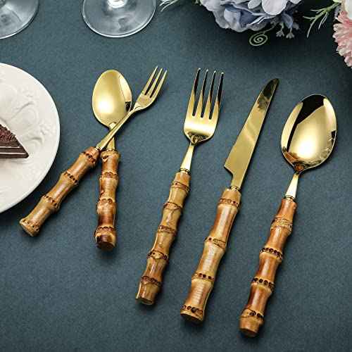 Bamboo Silverware Set 18