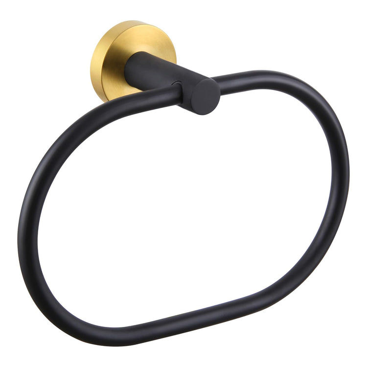 Towel Ring Gold and Black