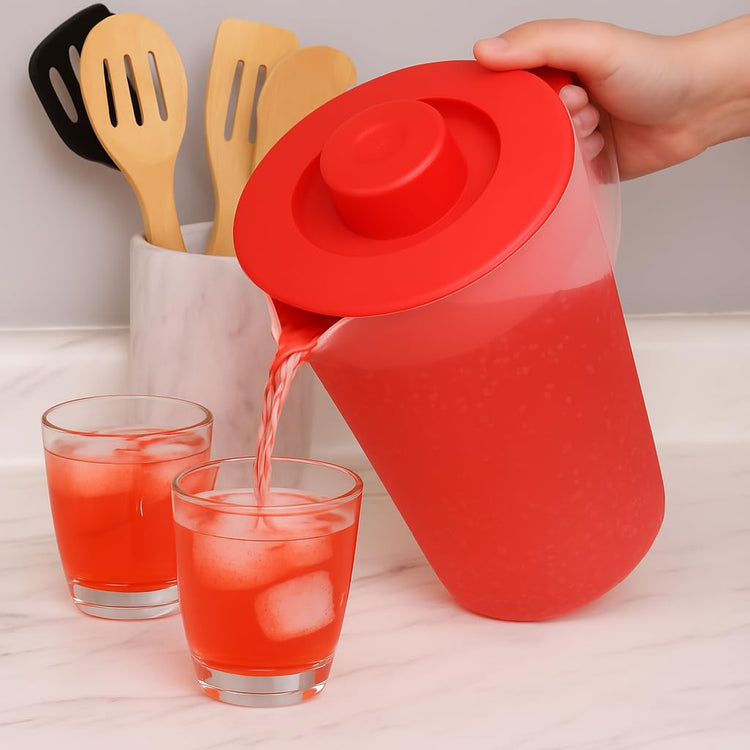 Water Pitcher with Lid 1 Gallon Pitcher BPA Free & Phthalate Free