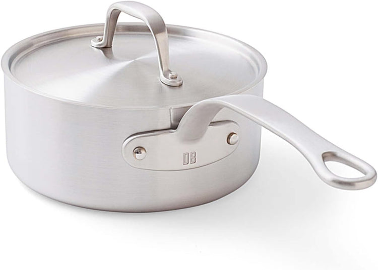 Daniel Boulud Kitchen - 10pc Cookware Set - French Inspired 5-Ply Stainless Steel Pots & Pans Cooking Set, Sturdy Heat-Resistant Handles, Induction Compatible & Oven Safe