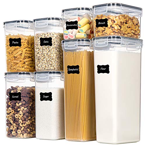 Airtight Food Storage Containers with Lids (Large, Medium, Medium, Small)
