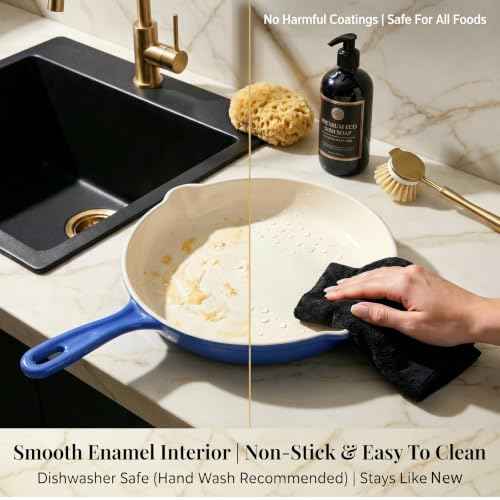 Nonstick Enameled Cast Iron Cookware Set