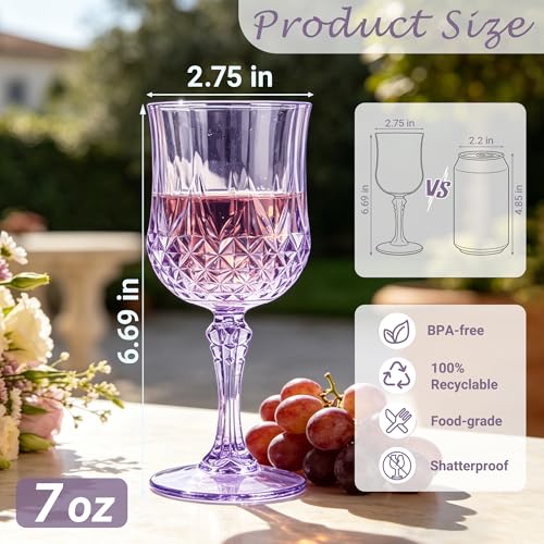 12Pack Plastic Wine Glasses (12 Count)