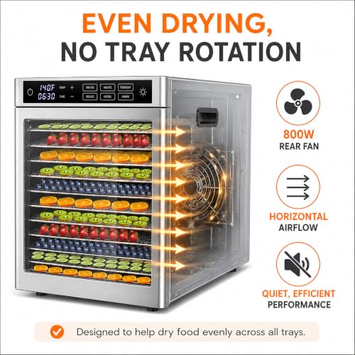 12 Tray Commercial Food Dehydrator