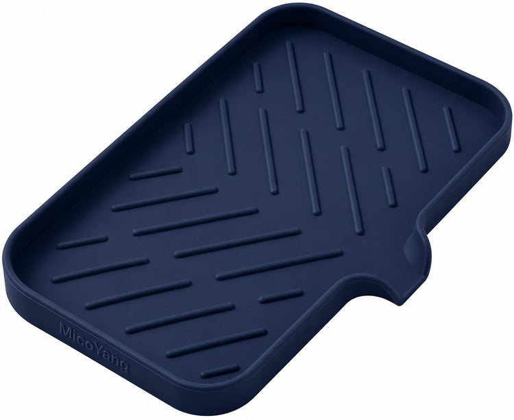 Silicone Soap Dish with Drain Spout