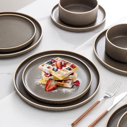 Stoneware Dinnerware Sets for 4 (12 Count)