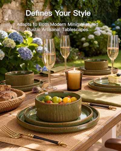 Stoneware Dinnerware Sets (24 Count)