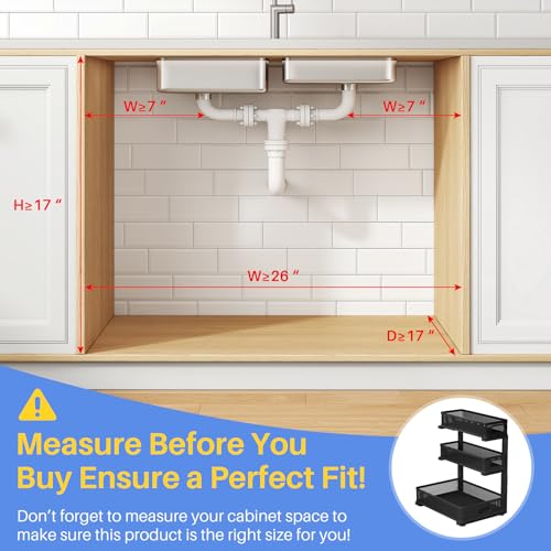 Under Sink Organizer (1-Pack / Black)