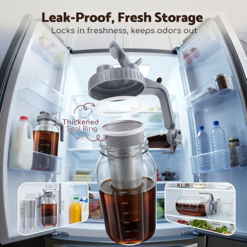 Cold Brew Coffee Maker (64 Ounces / Gray)