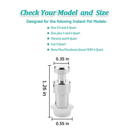 2 Pack Float Valve for Instant Pot with 8 Silicone Caps for Instant Pot Duo 3