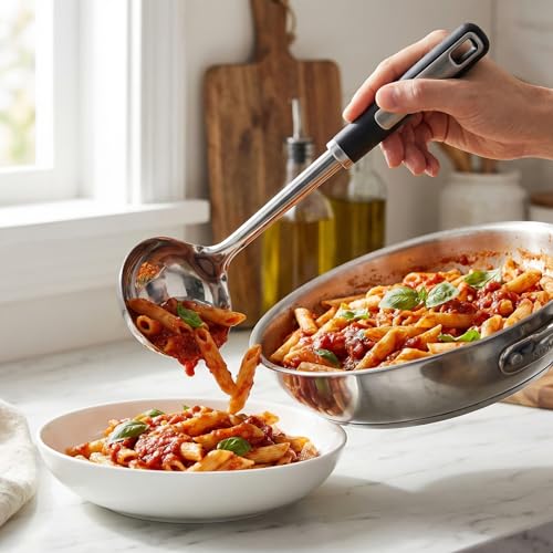 Stainless Steel Cooking Utensils Set with Ergonomic Handles.5 (Cooking Utensil Set(5 Piece))