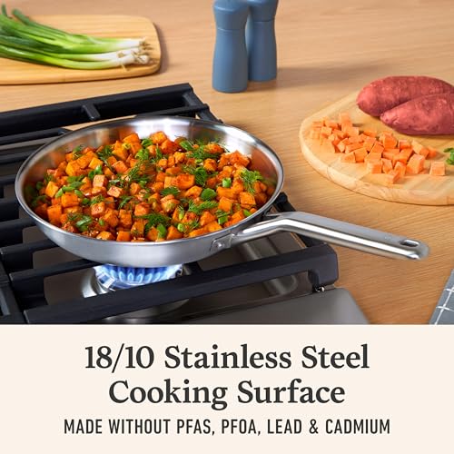 Brushed 3 Ply Stainless Steel Cookware Set w
