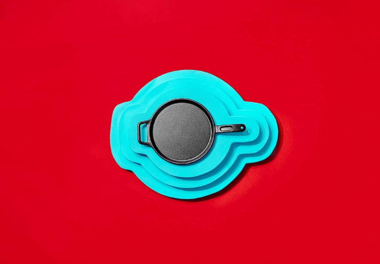 Lodge BOLD 12 Inch Seasoned Cast Iron Griddle, Design-Forward Cookware,Black - Nestoria