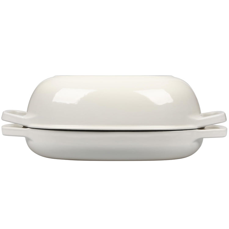 Enameled Cast Iron Oval Dutch Oven Pot with Lid