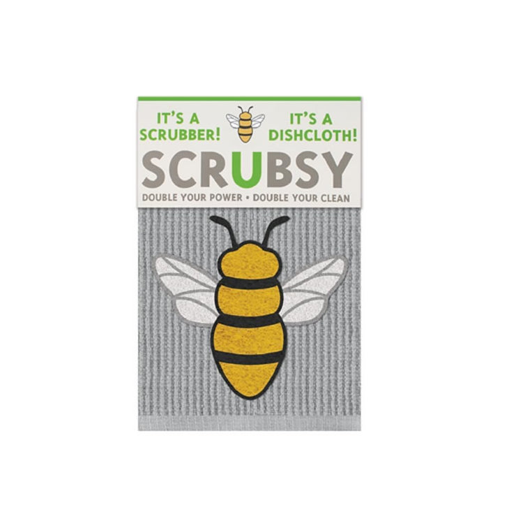 MÜkitchen SCRUBSY 100% Cotton Kitchen Dish Cloth with Built in Scrubber