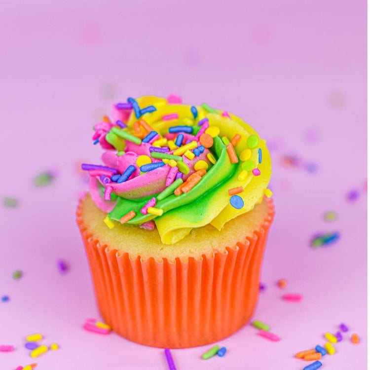 Neon Colorful Sprinkles Confetti Funfetti Sprinkles for Cake Decorations (4 Ounce)