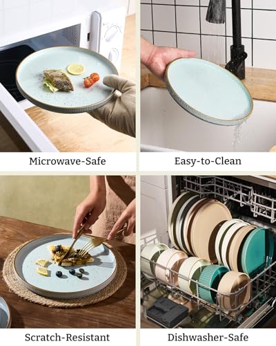 Stoneware Dishes Dinnerware Sets for 6 (18 Count)