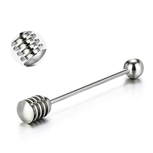 Honey Dipper Stick Stainless Steel Wand for Honey Pot Containers