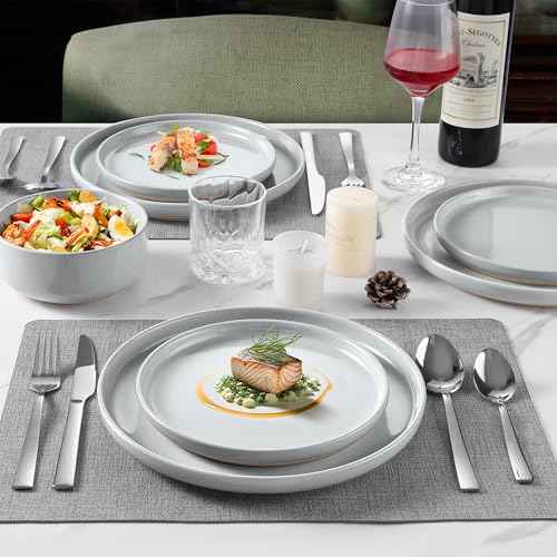 Ceramic Dinnerware Dish Sets (24 Count)