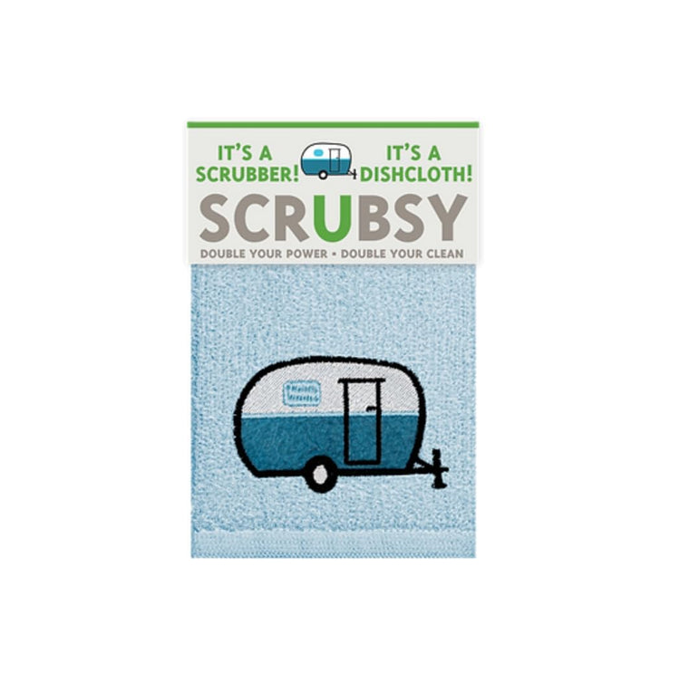 MÜkitchen SCRUBSY 100% Cotton Kitchen Dish Cloth with Built in Scrubber
