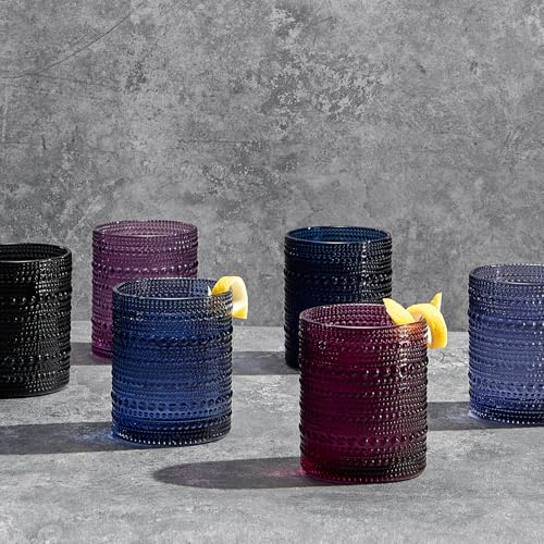 Hobnail Beaded Highball Drinking Tumbler Glasses