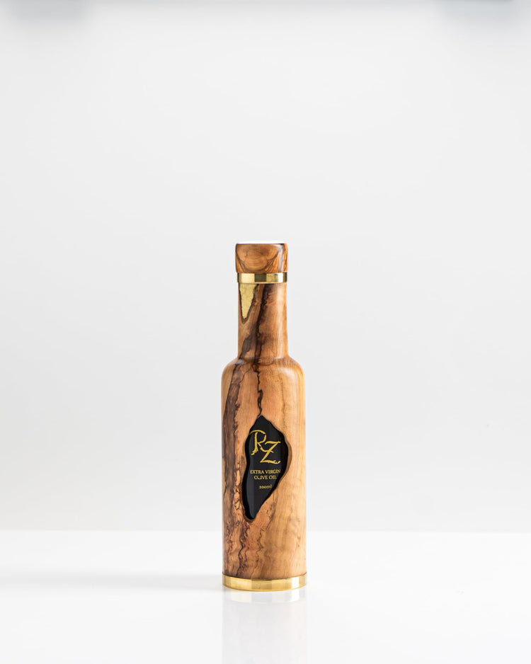 Olive wood bottle