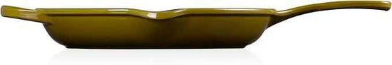 Le Creuset Enameled Cast Iron Signature Round Skillet, 10.25”, Olive