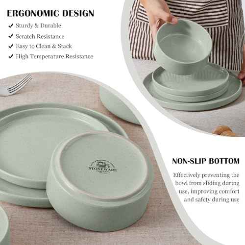 6 Piece Stoneware Dinnerware Sets (6 Count)