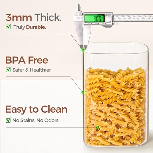 Flour Sugar Storage Containers 4 Qt (4 qt x 2)