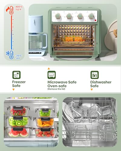 40 PCS Glass Food Storage Containers with Lids (40 PCS)