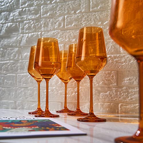 Colored Wine Glass Set