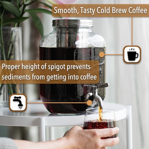 BTaT 1 Gallon Cold Brew Coffee Maker (Black)