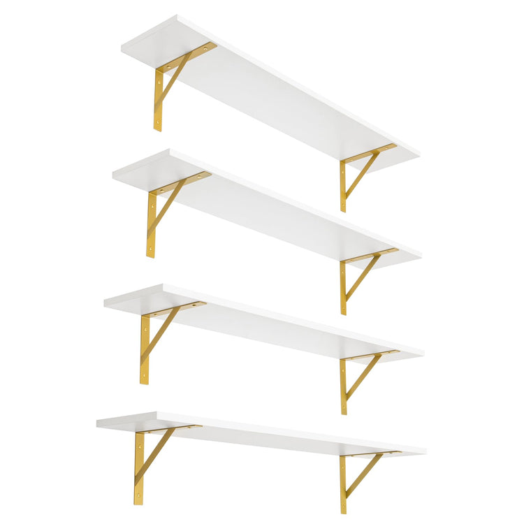 Long Wall Shelves (4 Count)