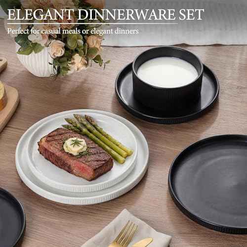 12 Piece Plates and Bowls Sets