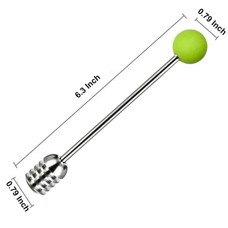 Stainless Steel Honey Dipper Stick 6.3 Inch Honey Wand Server for Honey Pot Dispense Drizzle Honey
