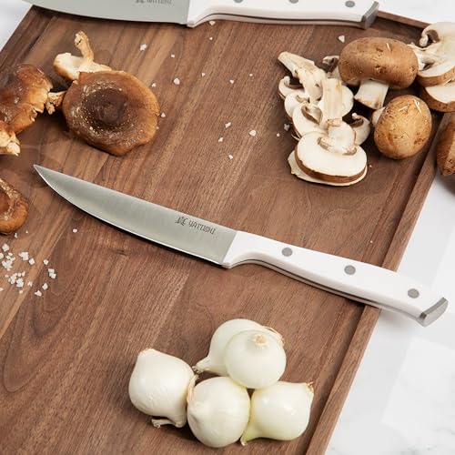 Yatoshi 15 Piece White Knife Block Set (15 Count)