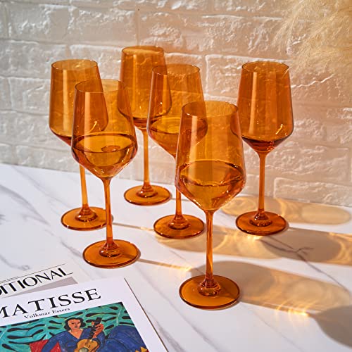 Colored Wine Glass Set